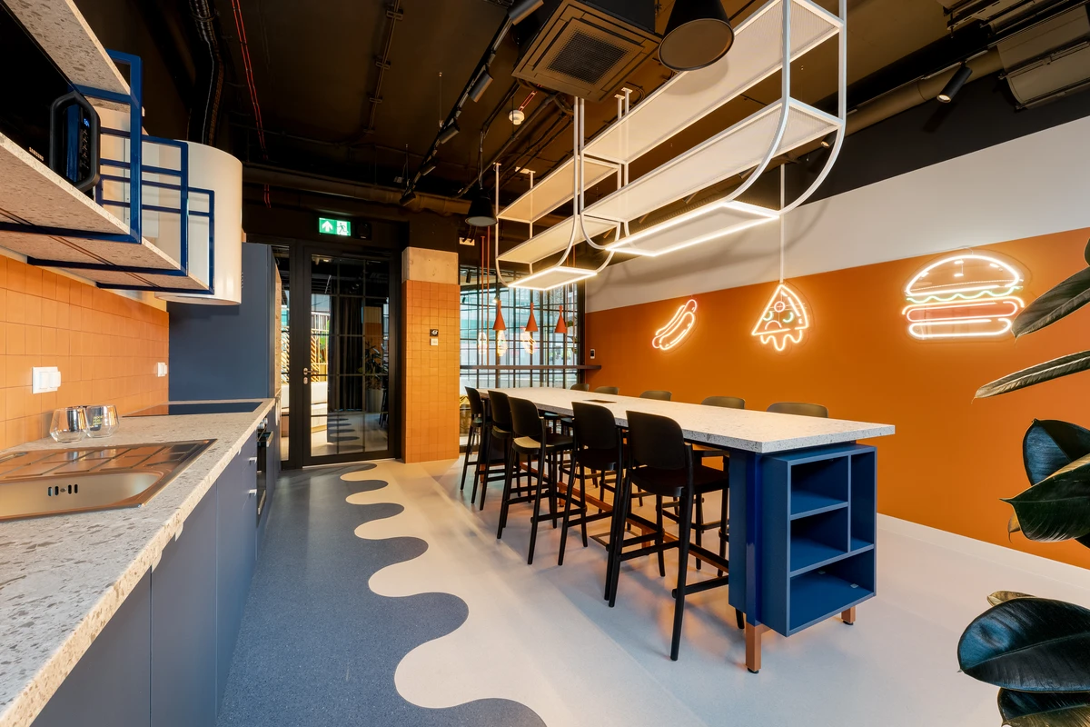 Kraków StudentSpace Wita Stwosza bud. A - wspólna kuchnia